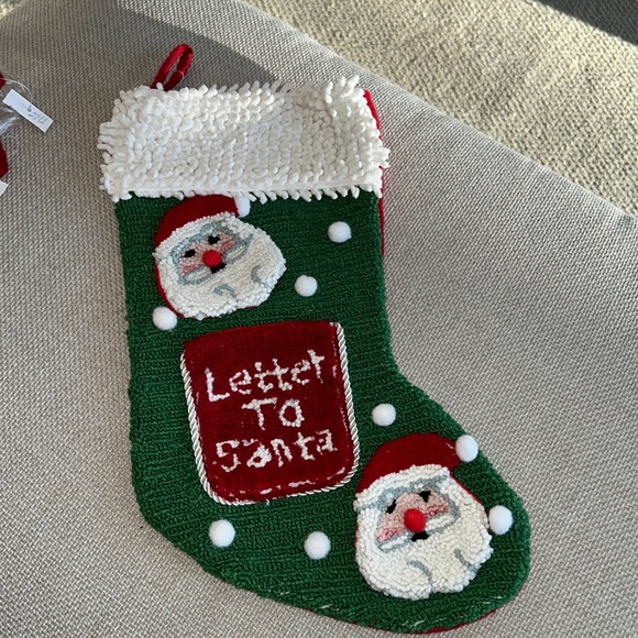 Letter to Santa Hooked 3D Santa Christmas Stocking - Picture 1 of 5